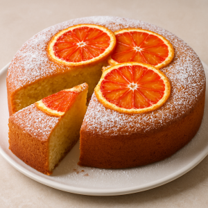 Torta soffice all’arancia rossa di Sicilia