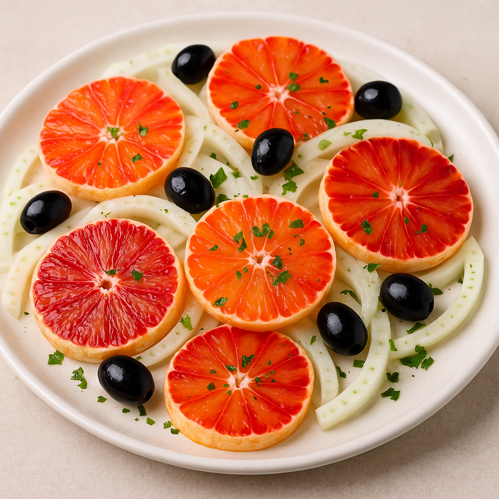 Insalata di arance rosse e finocchi